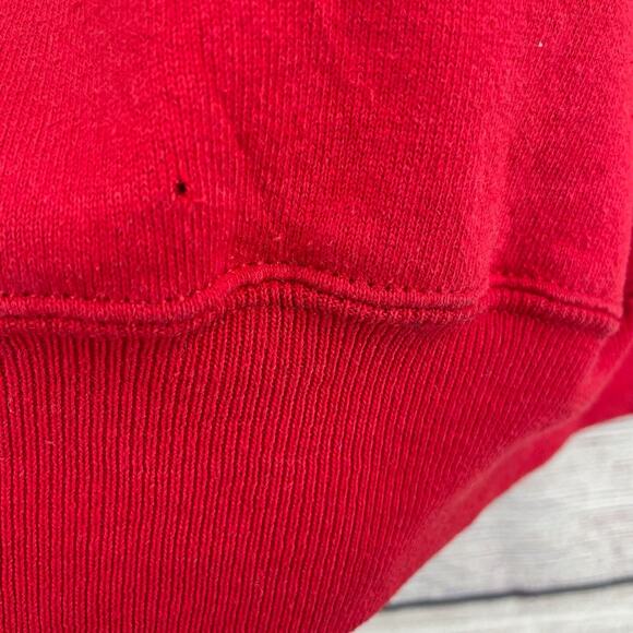 Vintage 90's Jerzees Ohio State Crew Neck Sweatshirt Women's Size Large Red - Picture 6 of 11